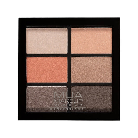 MUA 6 Shade Eyeshadow Palette Coral Delights